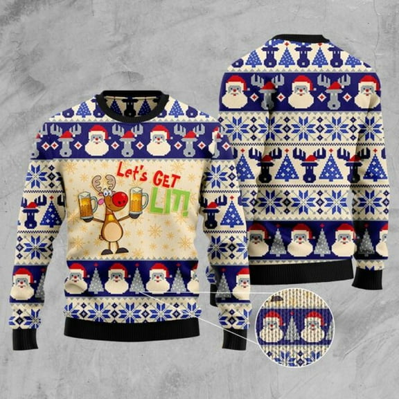 Beer Ugly Christmas Sweater, Christmas Sweater, Ugly Sweater, Funny Xmas Sweaters