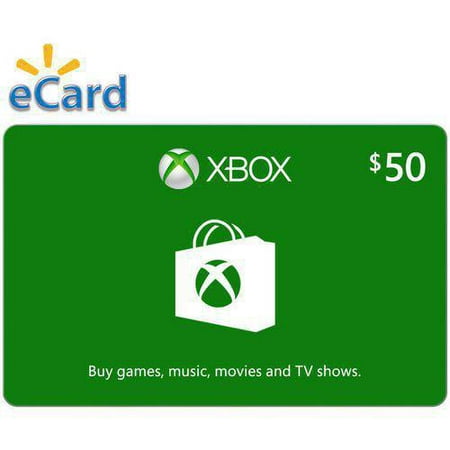 Xbox $50 Gift Card, Microsoft, [Digital Download] (Best Price Itunes Cards)