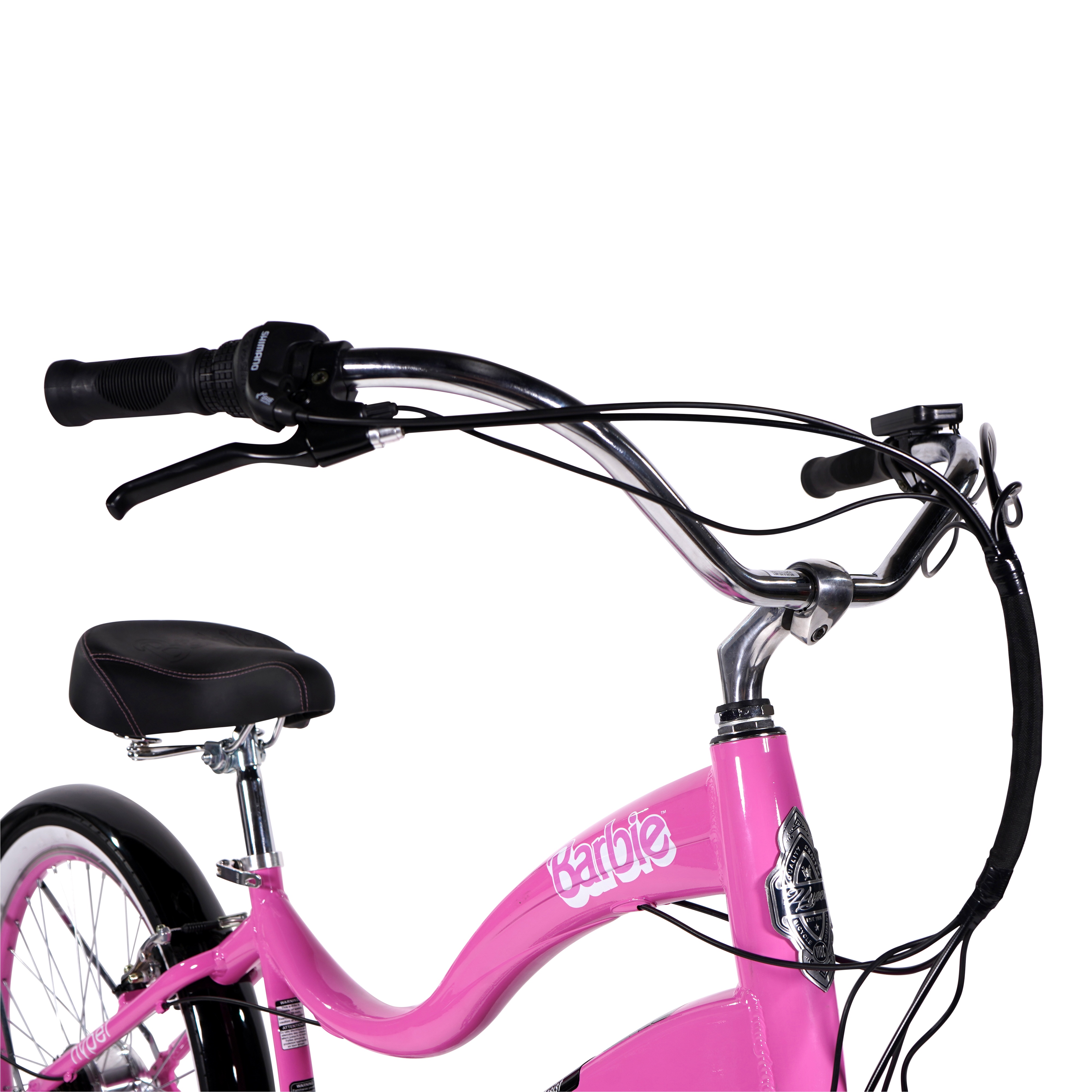 Hyper Bicycles Barbie 26" Ladies 36V Electric Cruiser E-Bike with Pedal-Assist, for adults, 250W Motor, Pink - image 5 of 13