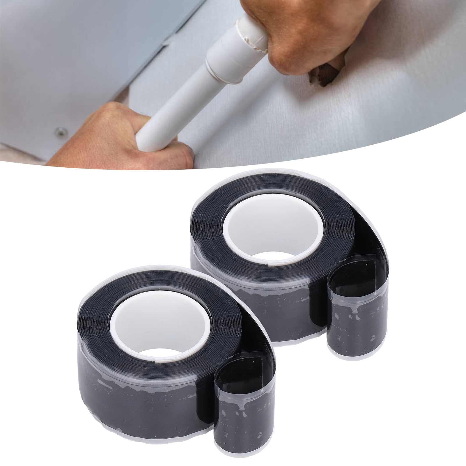 LHCER Water Pipe Repair Tape, Self Fusing Tape, 2 Roll/Set 2.5cmx3m