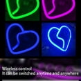 thumbnail image 6 of Window Neon Light Heart-Shaped Lights Wireless Atmosphere Lights Usb Wiring, 6 of 9
