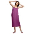 thumbnail image 4 of Moomaya Solid Short Sleeve Nightdress For Ladies Button Placket Nightwear, 4 of 6