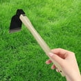thumbnail image 3 of Mini Hoe with Wooden Handle Garden Hand Hoe Hand Cultivator  for Digging Weeding Gardening and Cultivating Agricultural Garden Tools (38*6.5*12CM ), 3 of 7