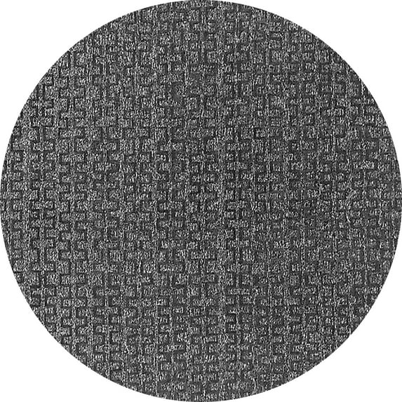 Ahgly Company Indoor Round Oriental Gray Industrial Area Rugs, 8' Round