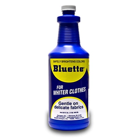 Bluette Concentrated Liquid Laundry Bluing / Laundry Detergent Whitener, 32 fl. oz.