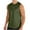 Army Green, variant on ZRGHAOYLQ Mens Quick Dry Tank Tops Men Solid Color Crewneck Athletic Workout Sleeveless Shirts Lightweight Stretchy Gym Vest Top Plus Size Loose Muscle Shirt