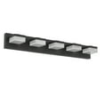thumbnail image 6 of 5 Light LED Modern Bathroom Lighting Fixtures Over Mirror 31.5in Dimmable Bathroom Vanity Light Fixture Matte Black, 6 of 8