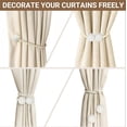 thumbnail image 5 of Magnetic Curtain Tiebacks Beige 6 Pack, Curtain Tiebacks Buckles Holdbacks Holders Hooks Clip for Home Bedroom Office Decorative Thick or Thin Curtain, 5 of 15