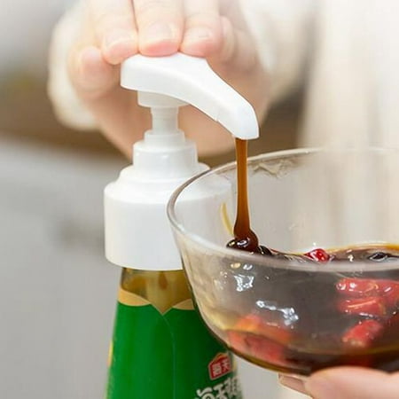 KABOER Ketchup Oil Pressure Sprayer Syrup Bottle Nozzle Household Oyster Sauce Plastic Pump Push-type Tools Kitchen Accessories