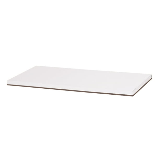 Laminated White Melamine Shelf 48"L X 12"W