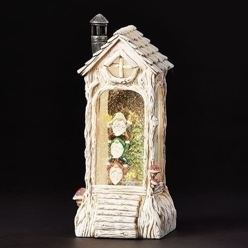 Christmas by Roman Inc., Confetti Lites Collection, 10.25 H LED Swirl Confetti Light Dome Church, Lantern, Snow Globe, Holiday Home Décor, Santa, Cardinal, Nutcracker, Snowman, Reindeer (10x6x7