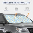thumbnail image 4 of Haiem Daisies Flowers Car Windshield Sun Shade (2 Pieces) Foldable Windshield Sun Shade Car Accessories for Truck SUV Pickup-Medium, 4 of 7