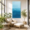 thumbnail image 6 of Canvas Wall Art, Sky Blue Ombre Framed Canvas Prints for Living Room Bedroom, Modern Abstract Art Ocean Oil Painting Oversized Gallery Wrapped Wall Decor for Home Office, Gifts, 40"x60" Ship Next Day, 6 of 9
