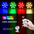 thumbnail image 3 of JUNWELL 8PCS Boat Lights Wireless  Battery Powered Operated Marine Led Interior Light for Boat Deck Courtesy Light  for Halloween  Remote Control Multi Color Changing, 3 of 10