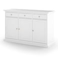thumbnail image 1 of Tvilum Sonoma Contemporary 3 Door 3 Drawer Sideboard Drawers in White, 1 of 14