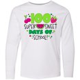 thumbnail image 3 of Inktastic One Hundred Super Sweet Days of School Long Sleeve Youth T-Shirt, 3 of 5