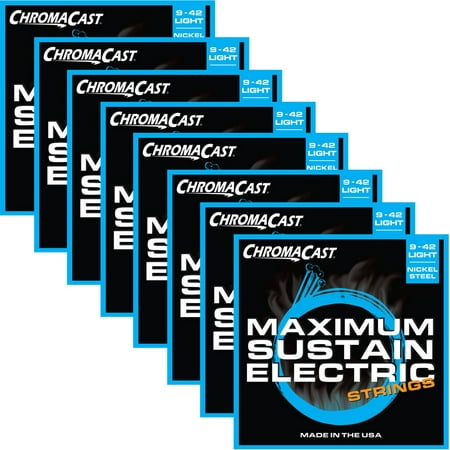 ChromaCast Maximum Sustain Electric Light Gauge (.009-.042) Guitar Strings,