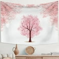thumbnail image 5 of DaShan Large Tree Tapestry Wall Hanging,Pink Floral Leaves Backdrop for Bedroom Living Room Dorm,60"Wx50"L, 5 of 5