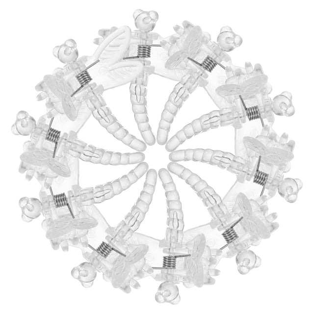 unbranded 10Ud Clips Reutilizables Transparentes Para Soporte De Enredaderas Y En Exteriores