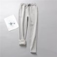 thumbnail image 5 of Babysbule Womens Winter Warm Pants Fashion Sport High Waist Leg Pants Solid Casual Loose Lamb Velvet Leggins Long Pants, 5 of 5