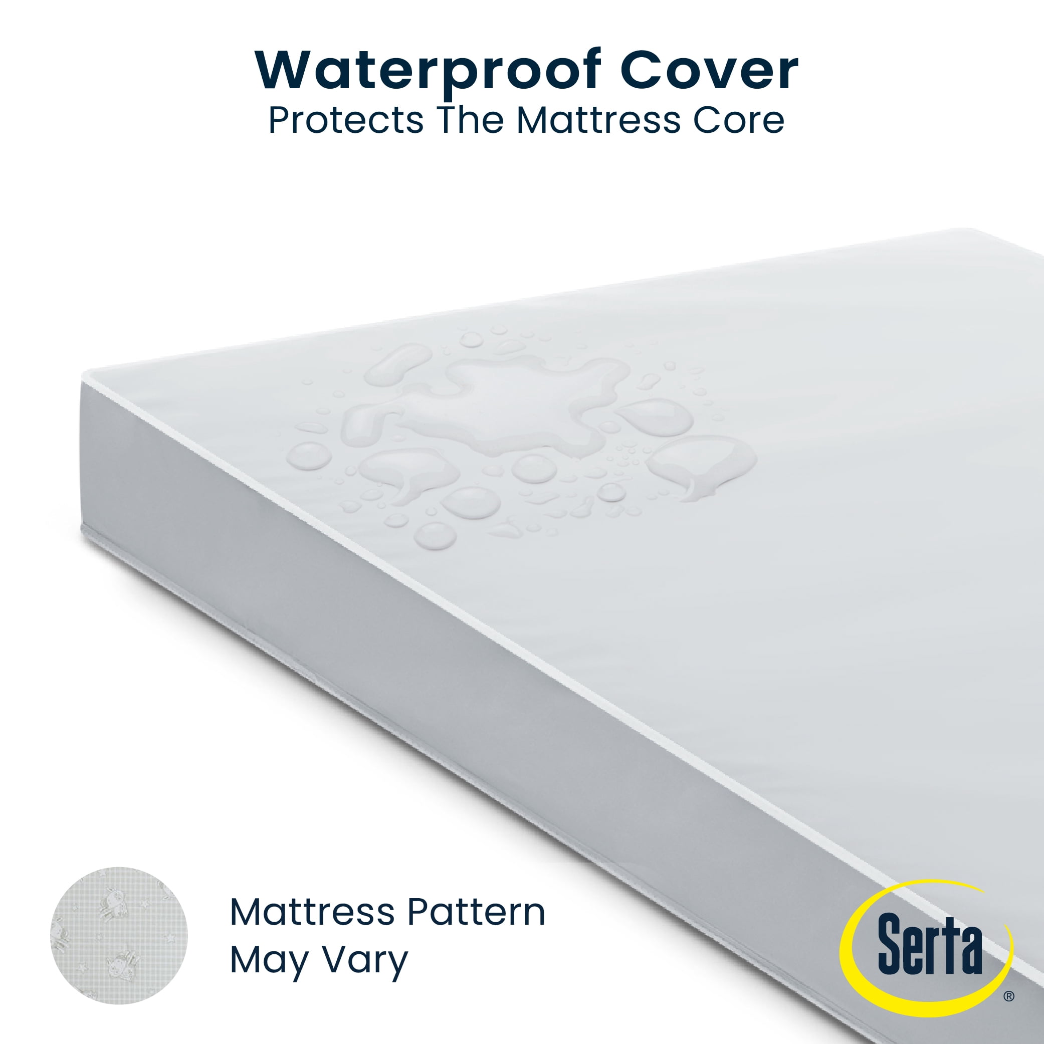 Serta Perfect Slumber Dual Sided Crib and Toddler Mattress, Waterproof, Hypoallergenic