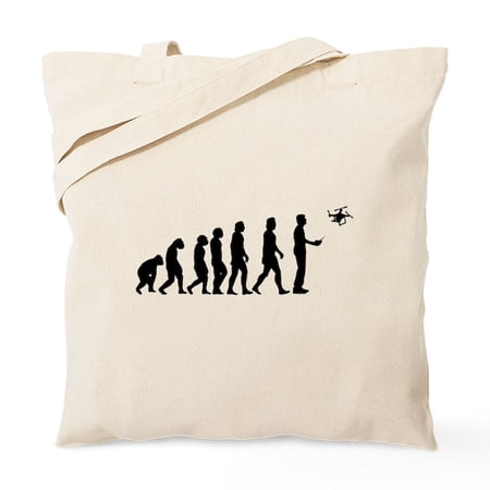 CafePress - Drone Evolution Tote Bag - Unisex Canvas Tote Bag Beige 1-Piece