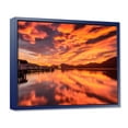 thumbnail image 2 of Designart Lake With Christmas Tree Nautical & Coastal Floating Frame Wall Art, 2 of 4