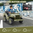 thumbnail image 5 of Ride on Cars for Boys, 12V Powered Kids Ride on Toys with Remote Control, Olive Green Electric Vehicles Ride on Truck with Headlights/Music, 5 of 7