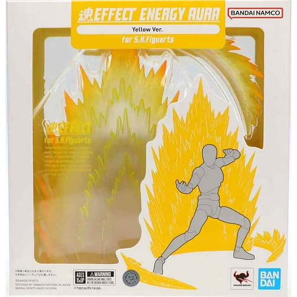 Tamashii Figurine Articulée à Effet 6 Pouces S.H. Figuarts - Effet Énergie Aura Version Jaune