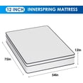 thumbnail image 2 of FDW Full Mattress,12 Inch Hybrid Memory Foam Mattress, Medium Firm for Cool Sleep Pressure Relief, CertiPUR-US Certified/Bed-in-a-Box/Pressure Relieving, 2 of 6