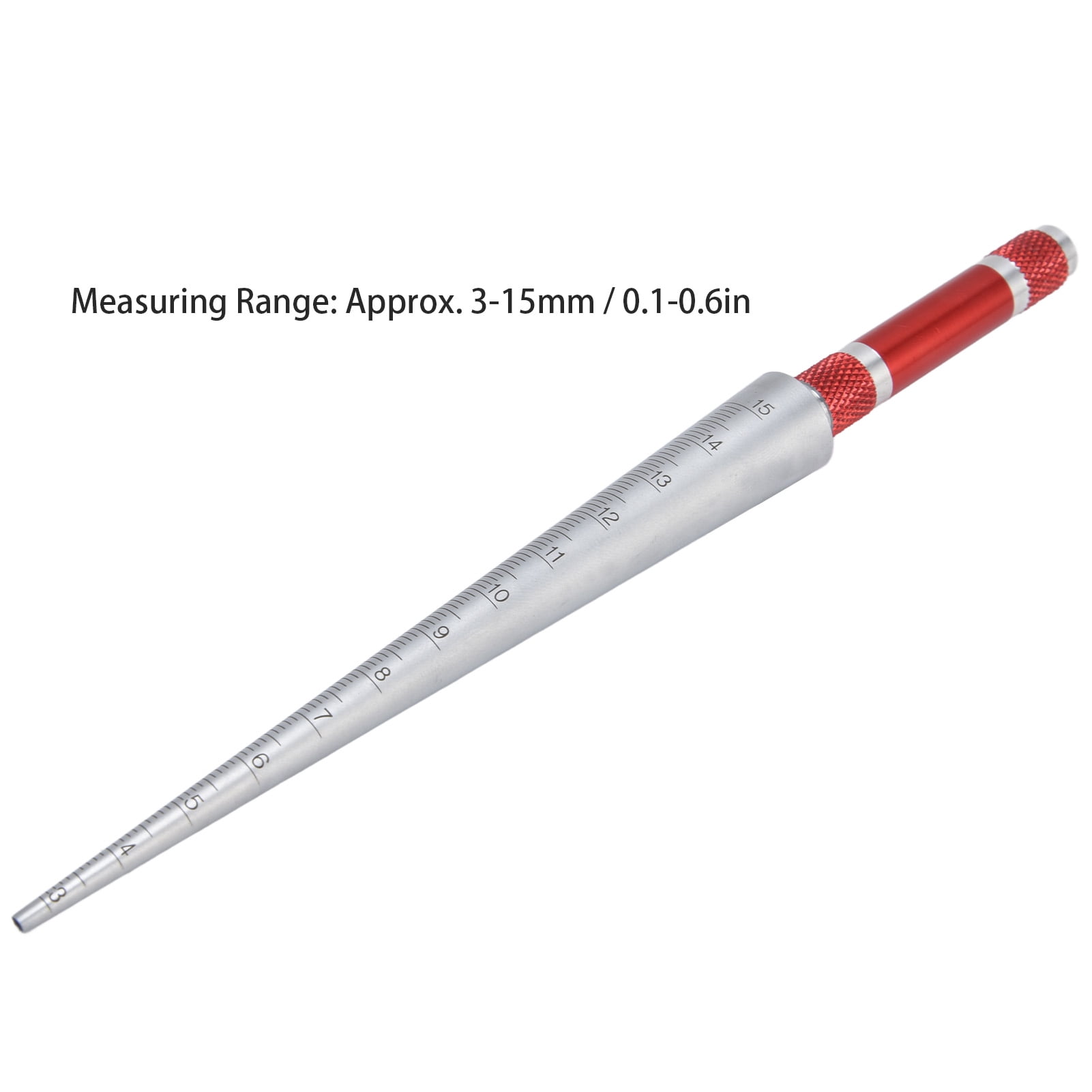 Garosa Aperture Gauge Stainless Steel Conical Inner Diameter Inspection Measurement Tool 3‑15mm Aperture Gauge