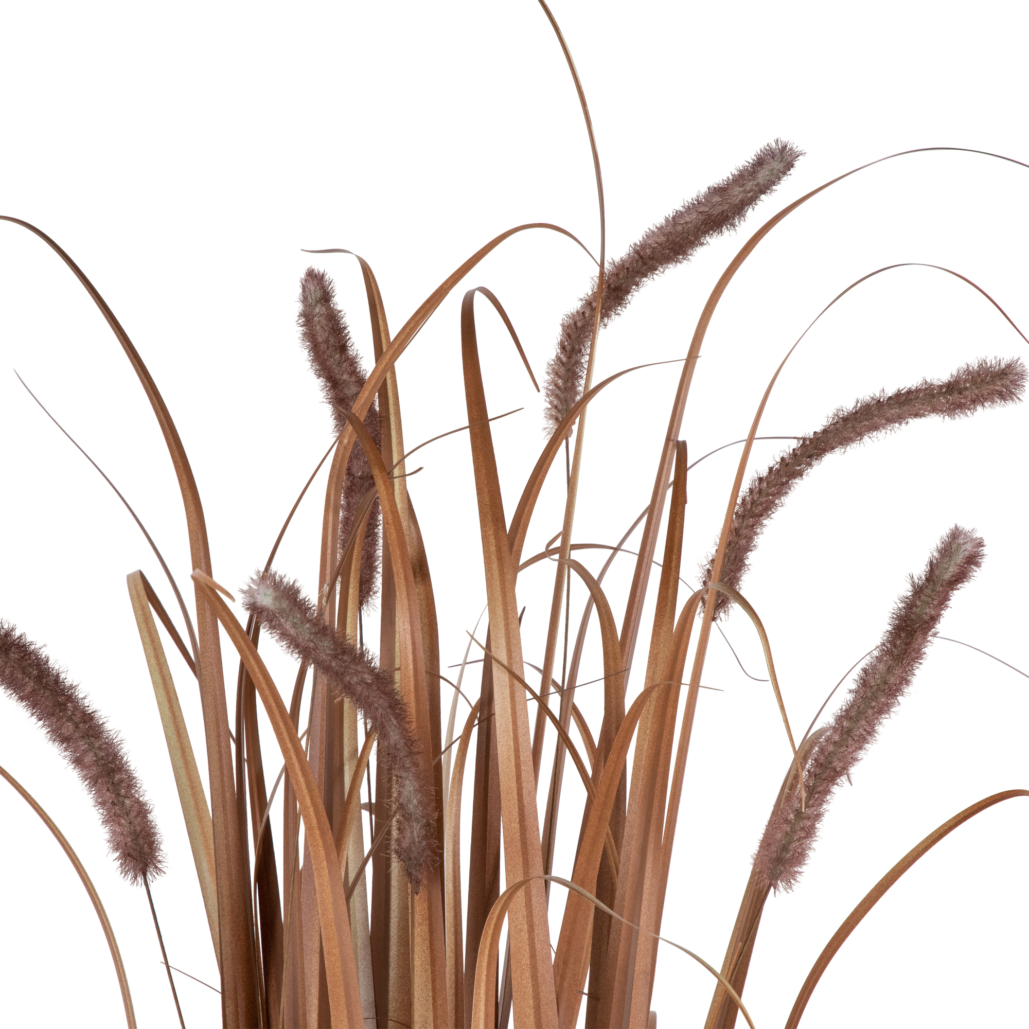 40" Potted Brown Artificial Onion Grass Plant - 14
