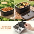 thumbnail image 6 of Heated Lunch Box for Adults, 1.6L Self-Heating Food, Cordless 5-Sided Heating Temp Control with Timer, Scheduled Heating, 24000mAh Battery, Leakproof Design, 6 of 13