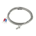 thumbnail image 5 of Uxcell 2M Wire M6 Thread Stainless Steel K-Type Thermocouple Temperature Sensor 3 Pack, 5 of 5