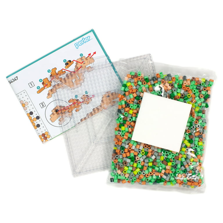 Perler Beads Magnets DINOSAURS DIY Kit for Kids With Pegboard 