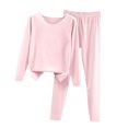 thumbnail image 2 of NominalSnug Cotton Pajamas Sets for Women 2 Piece Outfits Long Sleeve Sleepwear Elastic Waisted Long Pants Soft Loungewear, 2 of 6
