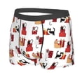 thumbnail image 2 of Disketp Cute Cat And Christmas Gift Men'S Boxer Briefs,Soft And Breathable Cotton Underwear With Comfortflex Waistband, 2 of 8