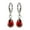 Red, variant on Colored Artificial Diamond Dangle Earrings for Women Silver Plated Crystal Rhinestone Birthstone Drop Dangling Teardrop Earring, Wedding Party Daily Jewelry Gift for Women, Red