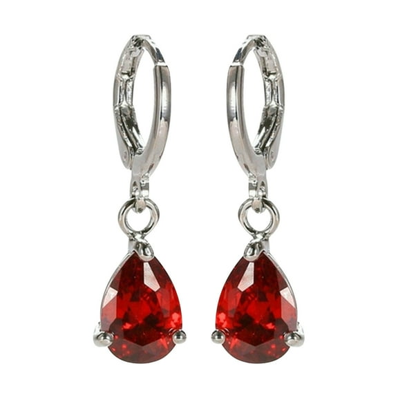 Colorful Diamond Water Drop Earrings, Gaqring Fashion Alloy Jewelry for Women, Hypoallergenic Lightweight Dangle Earrings Gift for Her