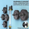 thumbnail image 3 of 1Pc Wall Mounted Weight Plate Holder Weight Rack Storage for Weight Plate Wall-Mounted Plate Rack Barbell Plate Rack,1 hanging rod + 2 expansion screws, 3 of 7