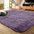 thumbnail image 6 of Softlife Super Soft Shaggy Area Rugs For Living Room Fluffy Carpets For Bedroom Home Decor,5.3'X7.5',Gray Purple, 6 of 6