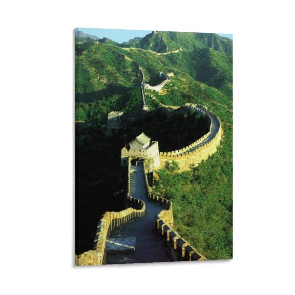 Great Wall of China Posters Wall Art Painting Canvas Gift Living Room Prints Bedroom Decor Poster Artworks 08x12inch(20x30cm)
