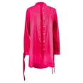 thumbnail image 1 of Women's Solid Lapel Cardigan Long Sleeve Shirt Top - Soft, Stylish, for Autumn, Winter and Spring, 1 of 4