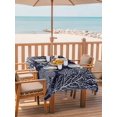 thumbnail image 2 of Outdoor Tablecloth with Umbrella Hole for Patio/Picnic/Party/Camping, Navy Blue Coastal Waterproof Table Cloth Rectangle Table Cover Washable, Starfish Coral Summer Beach Ocean (60"x 120"), 2 of 8