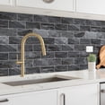 thumbnail image 2 of StyloVue 4 Pieces Peel and Stick Backsplash for Kitchen, 3" x 6" PVC Subway Tile 2025 Upgraded Gray-Gold Stone Backsplash Stick on Tile Elevate Kitchen Fireplace RV, 2 of 8