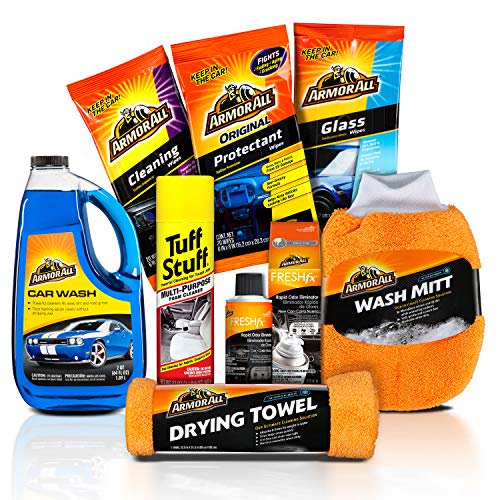 Armor All Car Wash and Cleaner Kit (8 Items) - Includes Interior