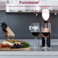 thumbnail image 3 of Advancent Soporte de copa de vino para encimera, soporte de Metal de hierro para botellas de vino, copas, Festival, decoración de Navidad, barra Kits de decoración para fiestas Sombrero rojo, 3 of 6