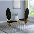 thumbnail image 4 of Clear Glass Dining Set with Table and 8 Black Velvet Chairs, 4 of 4
