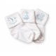 thumbnail image 1 of Jefferies Socks Colección Bebé Niño Apliques Paquete De 3 Blanco 12-24 Meses, 1 of 1