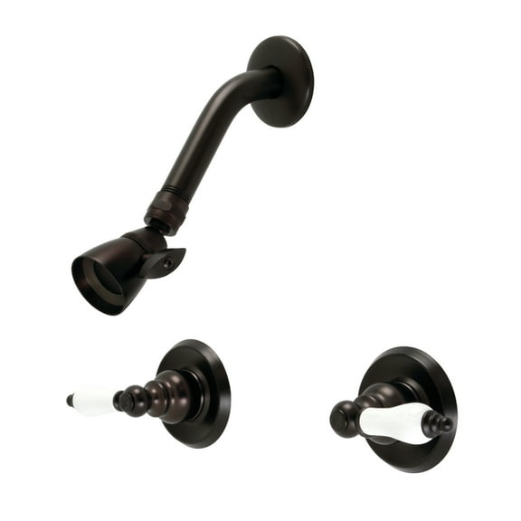 Kingston Brass KB245PLSO Victorian Double-Handle Shower Faucet, Oil Rubbed Bronze